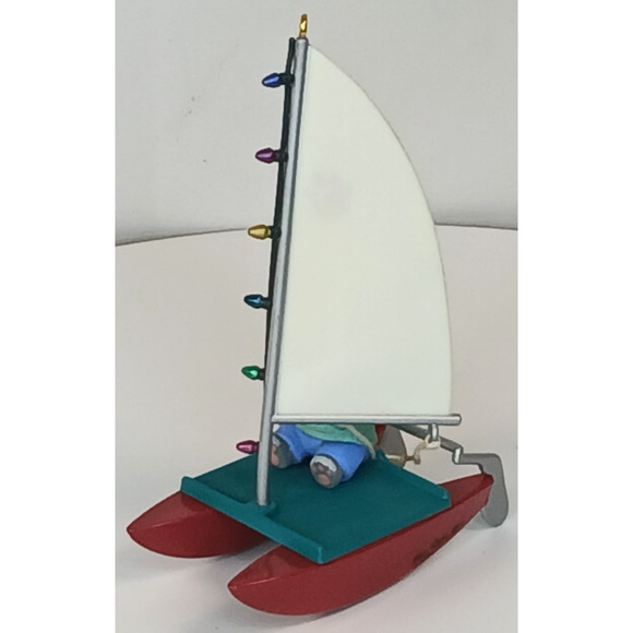 Hallmark Keepsake Ornament 1994 Kitty's Catamaran Artists' Favorites - Picture 9 of 12